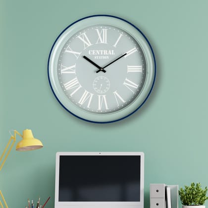 The Grand Central Decorative Wall Clock-Diameter - 17 Inches / Metal / Available