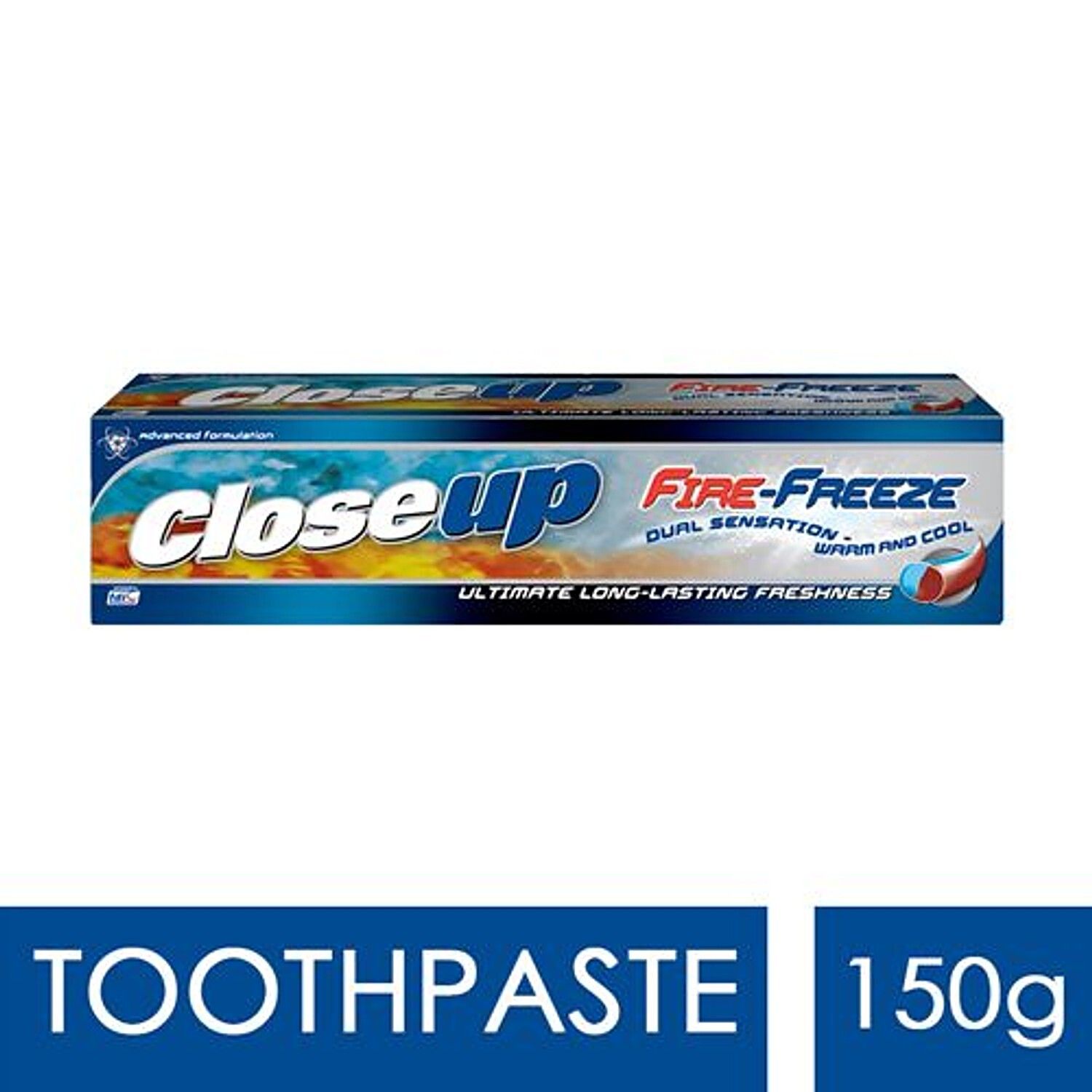 Closeup Fire + Freeze Toothpaste, Dual Sensation, Gel Toothpaste, Upto 12 Hrs Of Fresh Breath & White Teeth, 150G