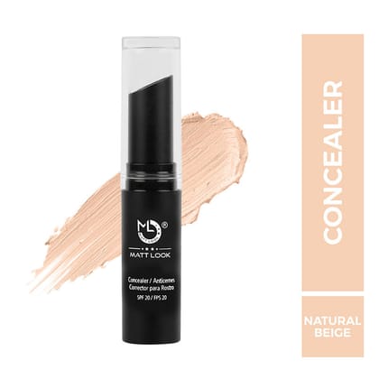 Mattlook's Concealer Anticernes Corrector Para Rostro-Natural Beige G6