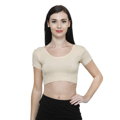 Vami Women's Cotton Stretchable Readymade Blouses - Perfect Skin S