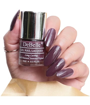 DeBelle Plum Toffee Glossy Nail Polish 8 ( Pack of 1 )