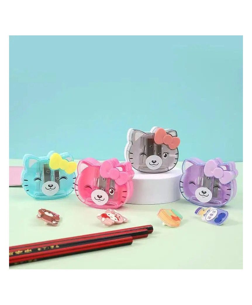 Kitty Sharpner Pack of 2 (Colour & Design May Vary)