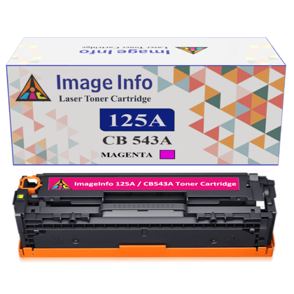 ImageInfo 543A Magenta Toner Cartridge for HP 125A / CB543A Compatible-Magenta