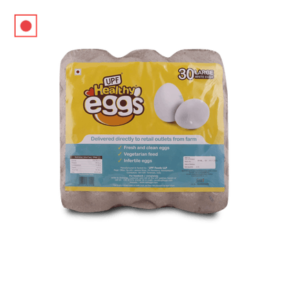 UPF Healthy Daily White Eggs, 30 Unit Tray