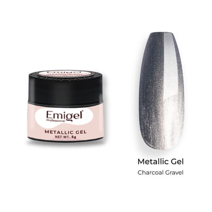 Emigel -  Metallic Pearl Gel - CHARCOAL GRAVEL