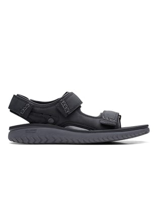 Clarks Wesley Bay Mens Sandal-10 / Black