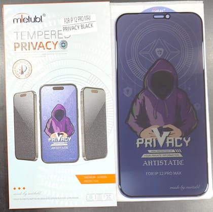 MIETUBL OG PRIVACY GLASS ANTI STATIC 
BEST QUALITY SINGAL PACKING 
IPHONE 12 PRO MAX