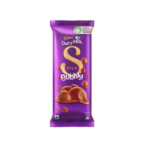 Cadbury Dairy Milk Silk Bubbly Chocolate Bar, 50 gm Bar