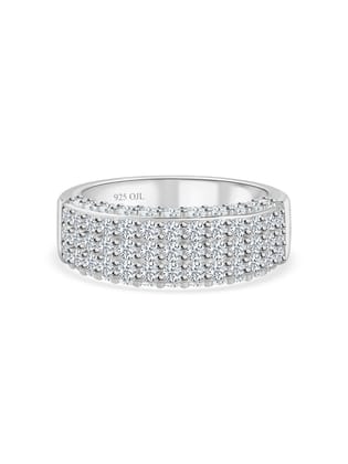 925 Silver Engagement Band Ring For Women-12