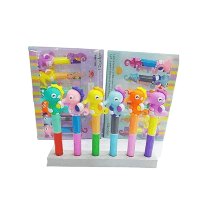 Dinosaur Highlighters Set of 01 Pack/06 Pcs. Cute 12 Different Color