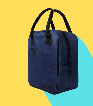 Lunch Bag for Office, Travel, School, Picnic-Blue