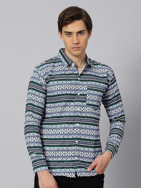 Classic Ethnic Printed Casual Shirt