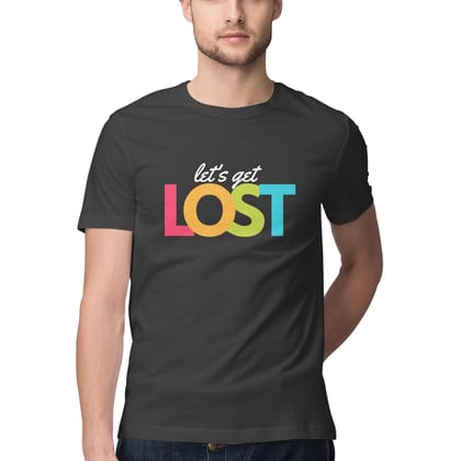 Unisex Get Lost Graphic Printed T-Shirt-XXL