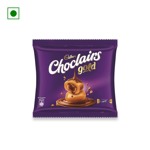 Cadbury Choclairs Gold Candy, 25 Units Pouch