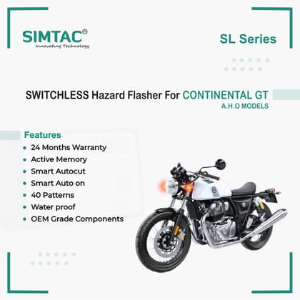 ROYAL ENFIELD | Compatible | Simtac | | PNP Hazard Flasher / Adapter-RE | Continental GT | RE-WS4