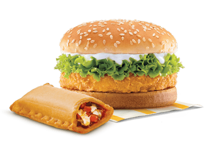 McChicken Burger + Veg Pizza McPuff