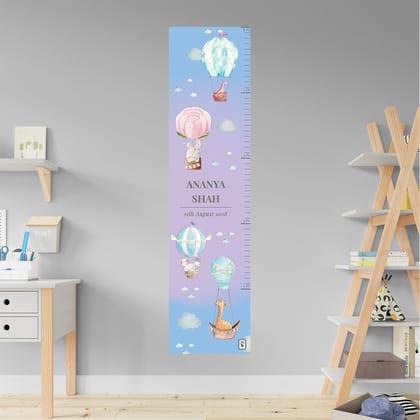 Happy Ballooners Height Chart (kids)-Blue Lilac Gradient