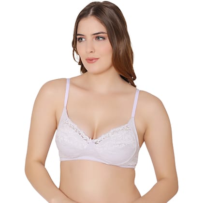 Bodycare cotton spandex wirefree adjustable straps designer net cup non padded Bra-5506LOV