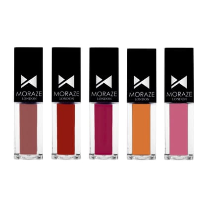 Combo Of 5 Mini Matte Lipstick-Combo Of 5 Mini Matte Lipstick