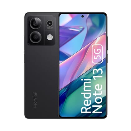 Redmi Note 13 5G Stealth Black 12GB RAM 256GB Storage  5G Ready  120Hz Bezel-less AMOLED  7.mm Slimmest Note Ever  108MP Pro-grade Camera-Stealth Black