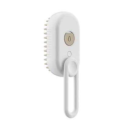 3-In-1 Electric Pet Steam Brush-Porcelain White