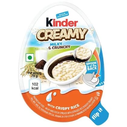 Kinder Creamy Milky & Crunchy, 19 g