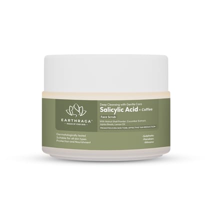 Earthraga Deep Cleansing with Gentle Care Salicylic Acid + Coffee Face Scrub