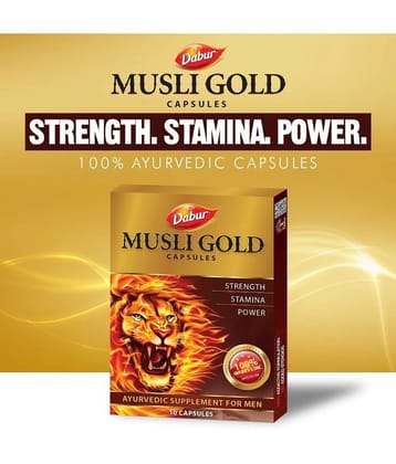 Dabur MUSLI GOLD 10 CAPSULES ( PACK OF 2 )