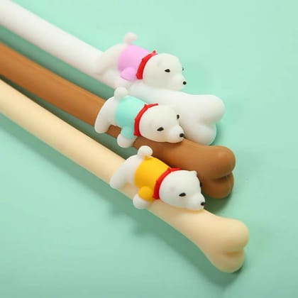 Dog & Bone Pen Set of 3