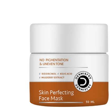 Dermistry Pigmentation Removal Skin Perfecting Face Pack Mask I Kojic Acid I Resorcinol I Mulberry Ext I Removes Melasma Fades Pigmentation Blemishes Dark Spots Uneven Tone I All Skin Types Women Men 50 ml