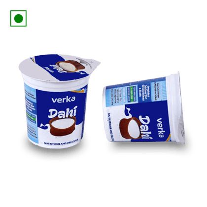 Verka Dahi, 180 gm Pouch