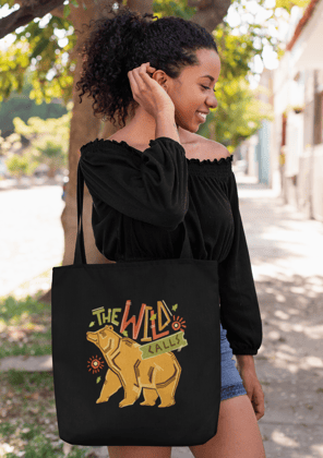 Wild Calls | Tote Bag-Black