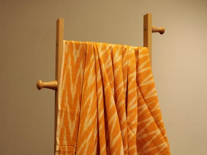 Ikat Woven Cotton Fabric-Per Meter