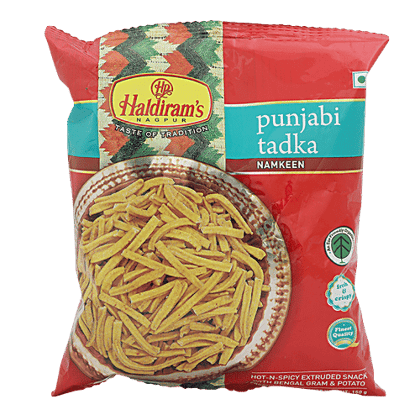 Haldirams Punjabi Tadka Namkeen - Hot N Spicy, 45 g Pouch