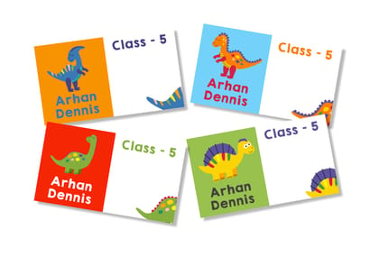 Book Labels - Dino Dudes-12