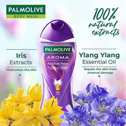 Palmolive Iris & Ylang Ylang Essential Oil Aroma Absolute Relax Moisturizing Body Wash - 250 Ml