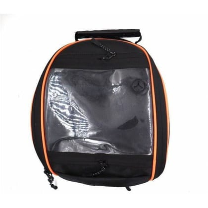 Magnetic 15 ltr Tank with water proof cover Bags for All Motorcycles-Orange