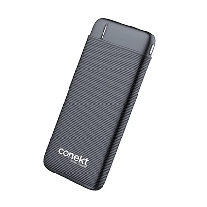 Conekt 10000 mAh Power Bank  Zeal Run Plus  Black-Conekt 10000 mAh Power Bank ( Zeal Run Plus , Black )