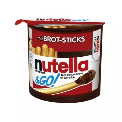 Ferrero Nutella & Go Spread With Cocoa & Mit Brot-Sticks, 52 gm