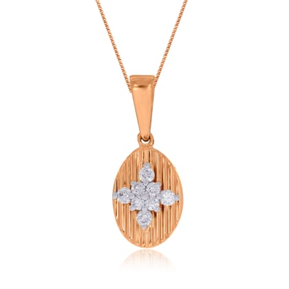 Senco Gold Oval Allure Diamond Pendant