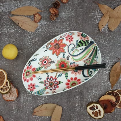 Ceramic - Floral Printed - Dip Dish