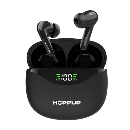 HOPPUP AirDoze D50 Earbuds with upto 50H Playtime, ENC, Gaming Mode & Made In India Bluetooth Headset