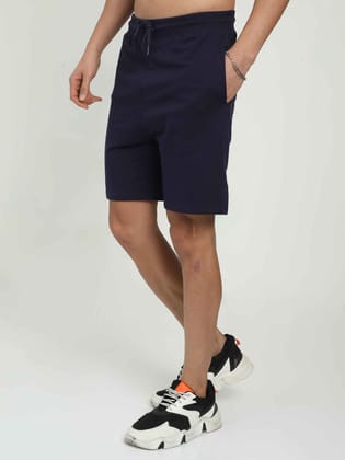 Navy Men's Regular Fit Shorts-S