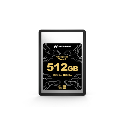 HOMAN CF Express Card Type-A 512GB fit for Any Environmental Temperature from -10 Degree to 70 Degree Celsius with 10 Year Warranty & Recovery