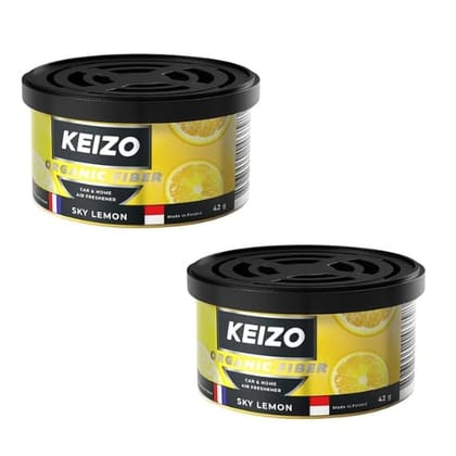 KEIZO Organic Fiber Sky Lemon  Pack of 2