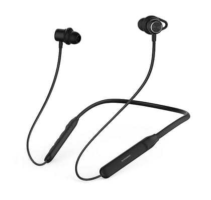 Riversong Stream W Sports Wireless Neckband Headphones Earphones with Super Bass Sound ,Water Resistant ,Hand Free Mic (Black)