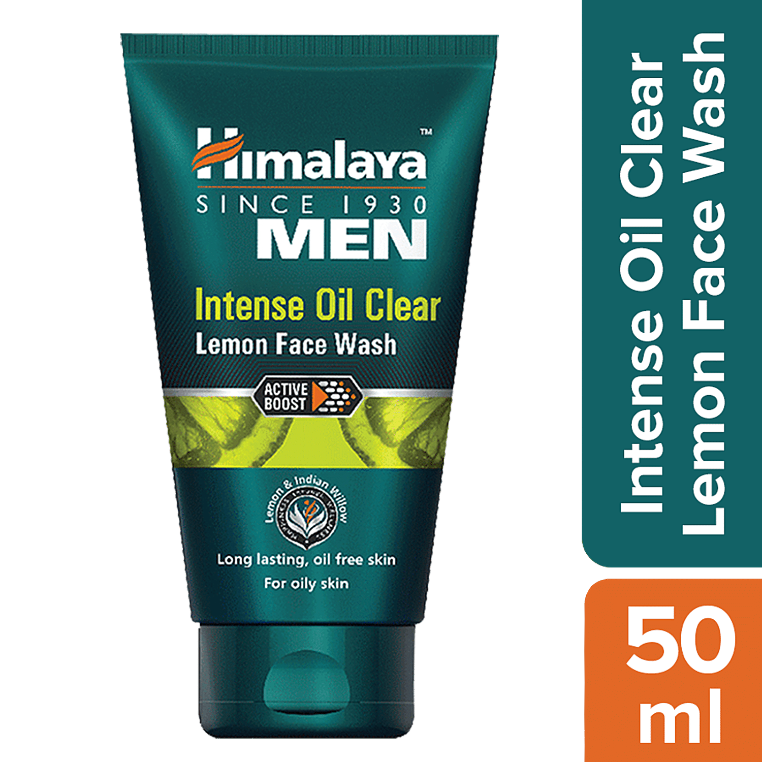 Himalaya Men Intense Oil Clear Lemon Face Wash, 50 Ml