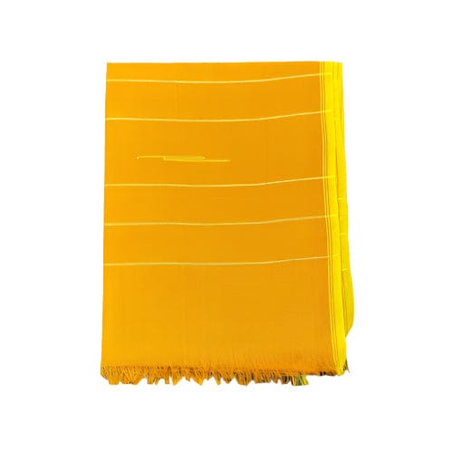 Polyester Innaphi (Orange) – Traditional Handwoven Manipuri Shawl