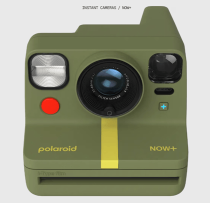 Polaroid Now+ Generation 2 i-Type Instant Camera & Lens Filters-Forest Green