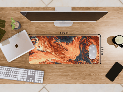 "Lava Pattern" Gaming Mousepad – Elevate Your Gaming Experience-Medium (28CM x 60CM)